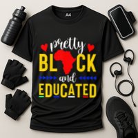 Pretty Black and Educated I Am The Strong African Queen  Cooling Performance Crew T-Shirt