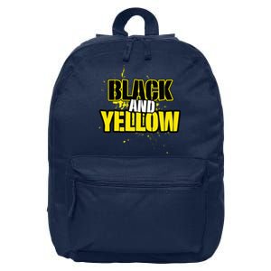 Pittsburgh Black And Yellow Pennsylvania 16 in Basic Backpack