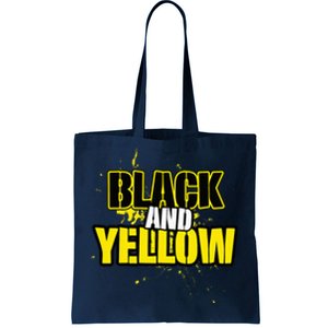 Pittsburgh Black And Yellow Pennsylvania Tote Bag