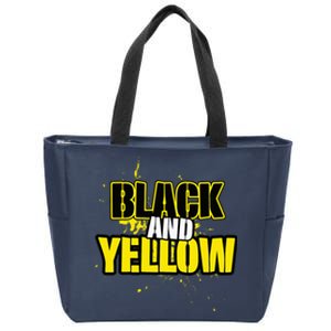 Pittsburgh Black And Yellow Pennsylvania Zip Tote Bag