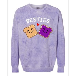 Peanut Butter And Jelly Best Friends Cartoon Food Colorblast Crewneck Sweatshirt