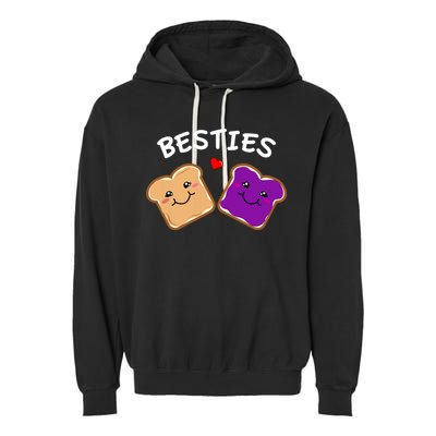 Peanut Butter And Jelly Best Friends Cartoon Food Garment-Dyed Fleece Hoodie