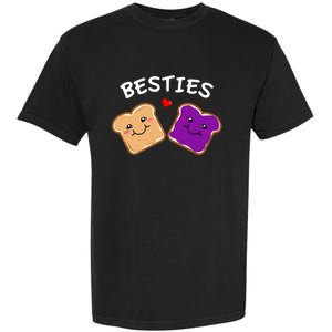 Peanut Butter And Jelly Best Friends Cartoon Food Garment-Dyed Heavyweight T-Shirt