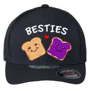 Peanut Butter And Jelly Best Friends Cartoon Food Flexfit Unipanel Trucker Cap