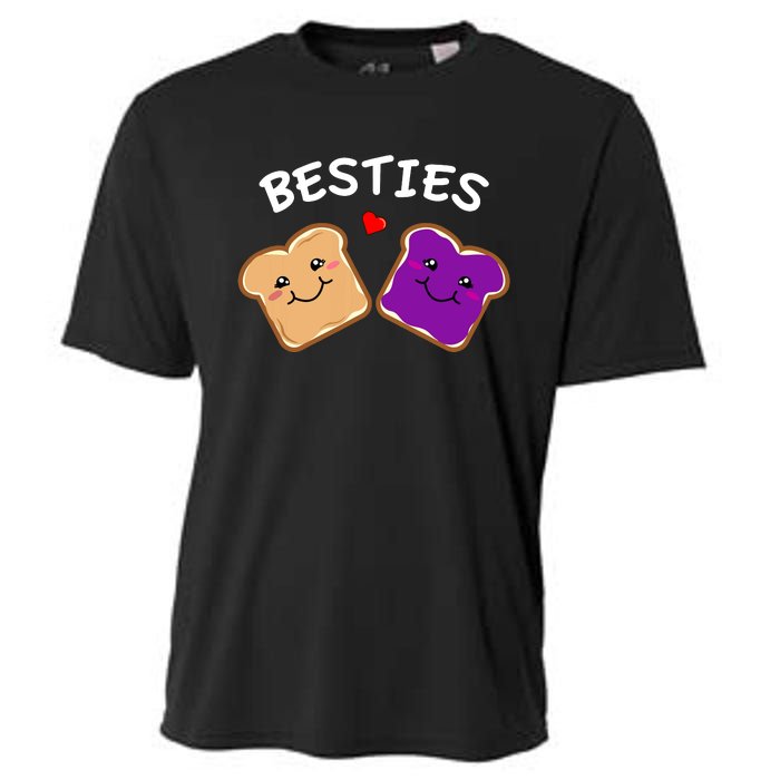 Peanut Butter And Jelly Best Friends Cartoon Food Cooling Performance Crew T-Shirt