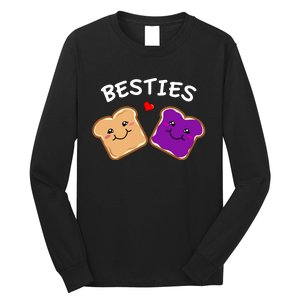 Peanut Butter And Jelly Best Friends Cartoon Food Long Sleeve Shirt