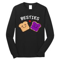 Peanut Butter And Jelly Best Friends Cartoon Food Long Sleeve Shirt