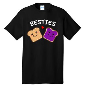 Peanut Butter And Jelly Best Friends Cartoon Food Tall T-Shirt