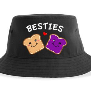 Peanut Butter And Jelly Best Friends Cartoon Food Sustainable Bucket Hat