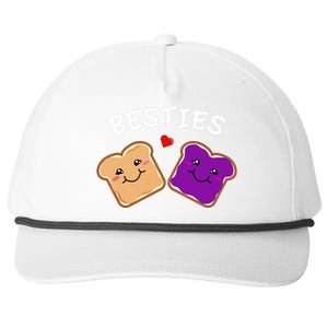 Peanut Butter And Jelly Best Friends Cartoon Food Snapback Five-Panel Rope Hat