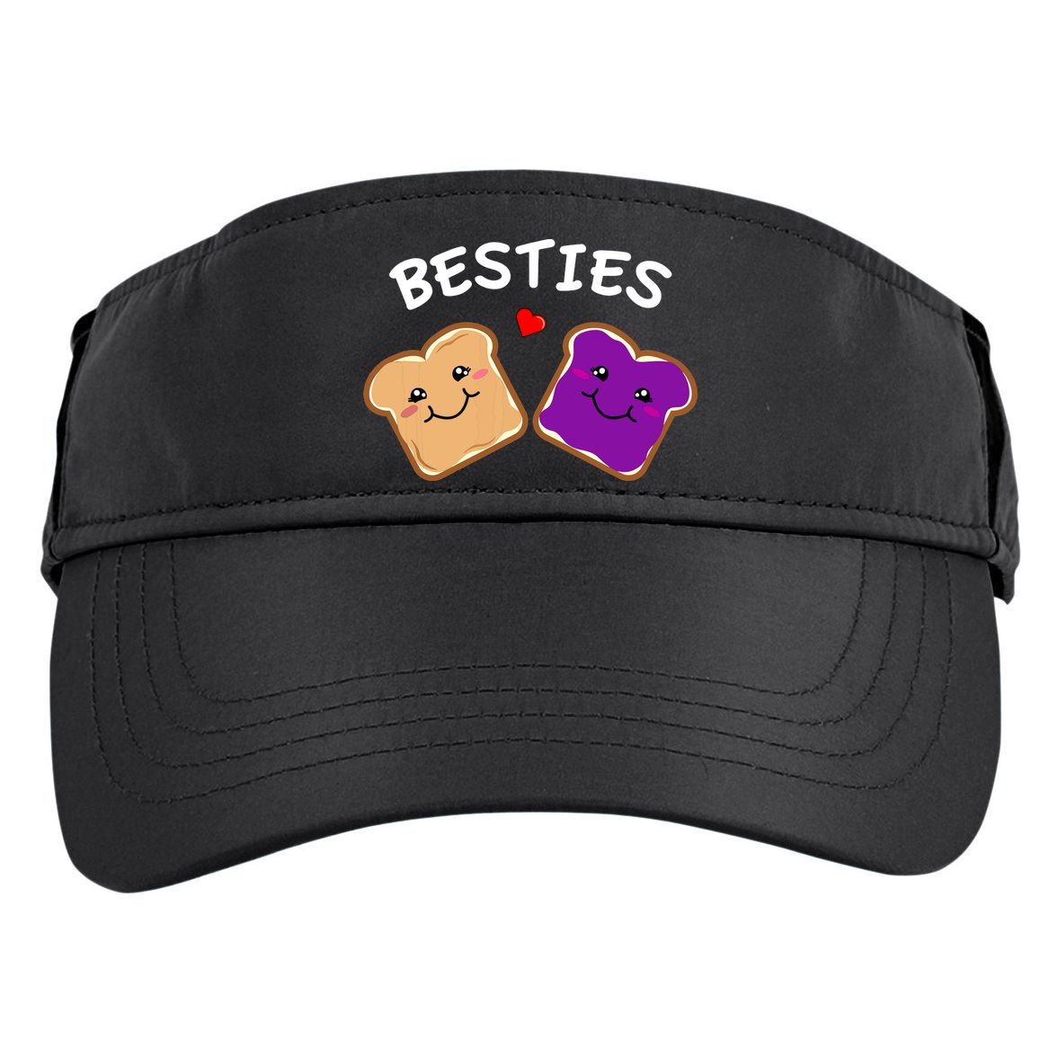 Peanut Butter And Jelly Best Friends Cartoon Food Adult Drive Performance Visor