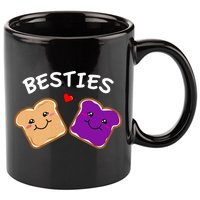 Peanut Butter And Jelly Best Friends Cartoon Food 11oz C Handle Ceramic Mug