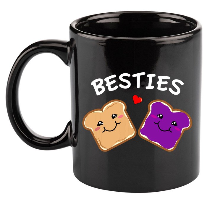 Peanut Butter And Jelly Best Friends Cartoon Food 11oz C Handle Ceramic Mug