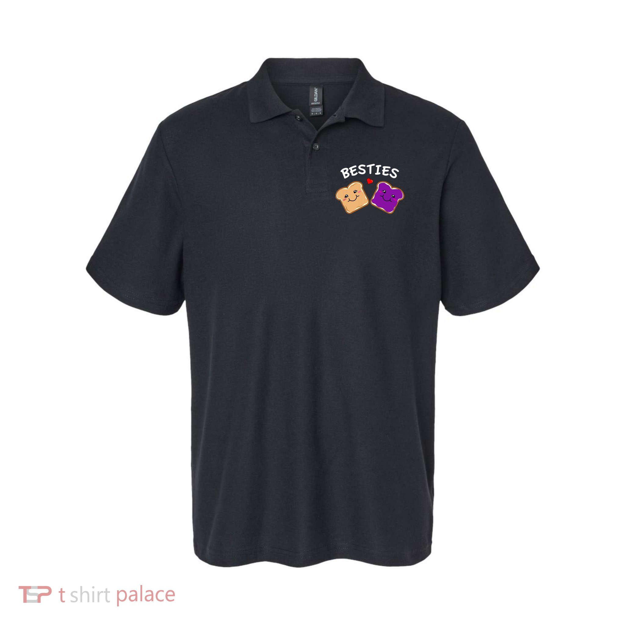 Peanut Butter And Jelly Best Friends Cartoon Food Polo