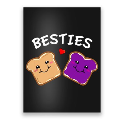 Peanut Butter And Jelly Best Friends Cartoon Food Poster
