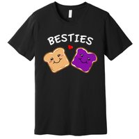 Peanut Butter And Jelly Best Friends Cartoon Food Premium T-Shirt