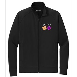 Peanut Butter And Jelly Best Friends Cartoon Food Stretch Full-Zip Cadet Jacket