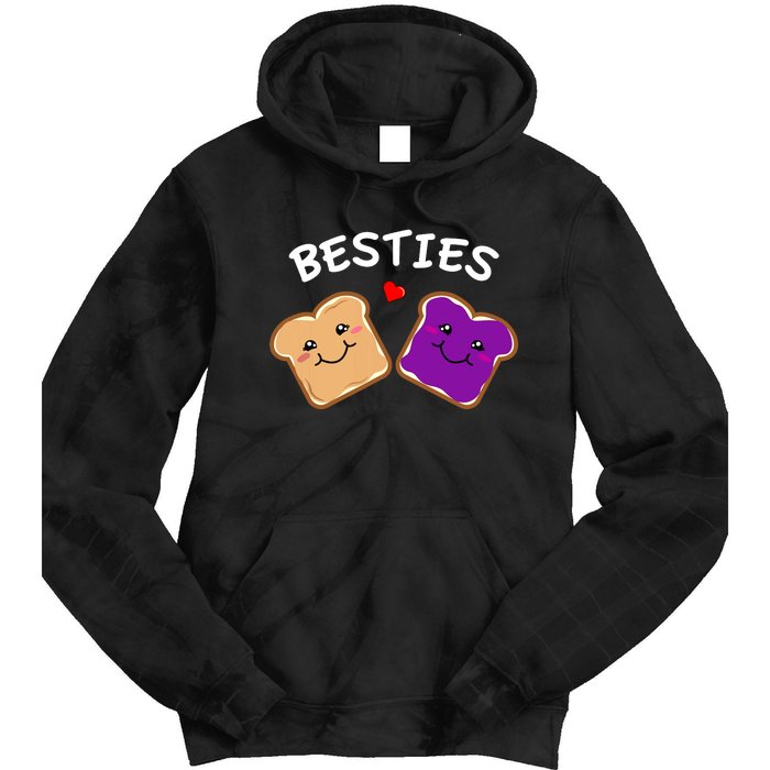 Peanut Butter And Jelly Best Friends Cartoon Food Tie Dye Hoodie