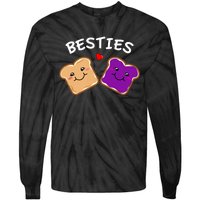 Peanut Butter And Jelly Best Friends Cartoon Food Tie-Dye Long Sleeve Shirt