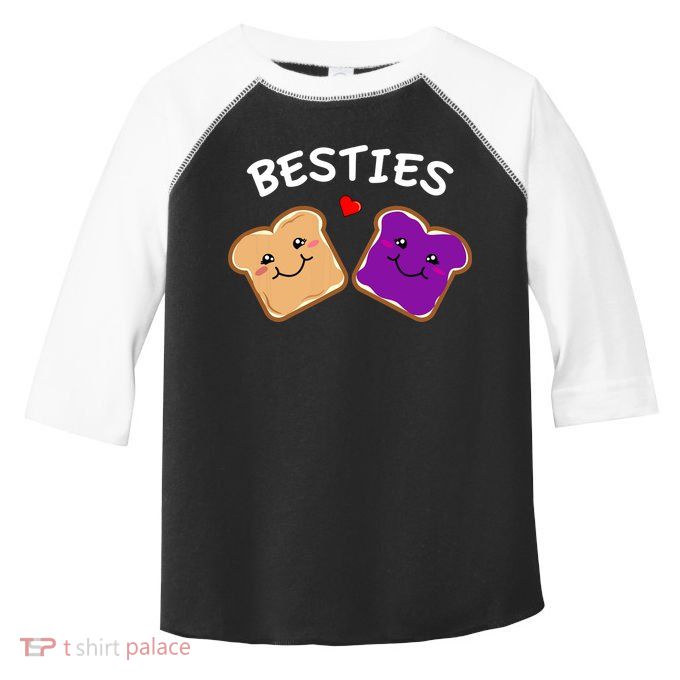 Peanut Butter And Jelly Best Friends Cartoon Food Toddler Fine Jersey T-Shirt
