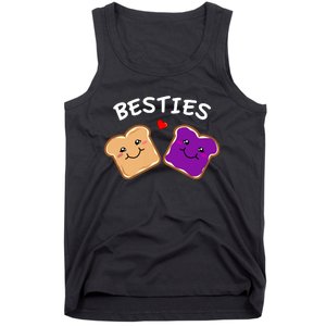 Peanut Butter And Jelly Best Friends Cartoon Food Tank Top