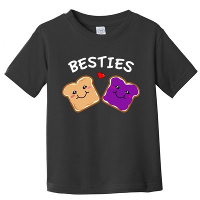 Peanut Butter And Jelly Best Friends Cartoon Food Toddler T-Shirt
