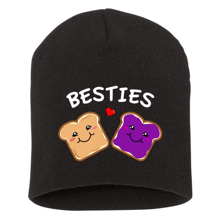 Peanut Butter And Jelly Best Friends Cartoon Food Short Acrylic Beanie