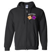 Peanut Butter And Jelly Best Friends Cartoon Food Full Zip Hoodie