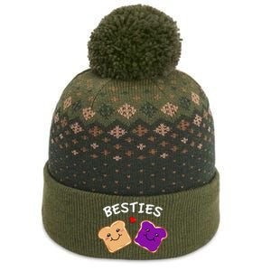 Peanut Butter And Jelly Best Friends Cartoon Food The Baniff Cuffed Pom Beanie