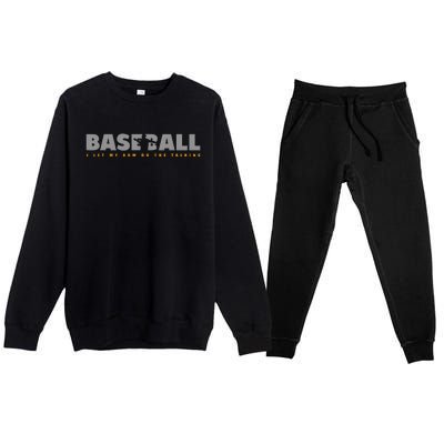 Pitcher Baseball Apparel Baseball Premium Crewneck Sweatsuit Set