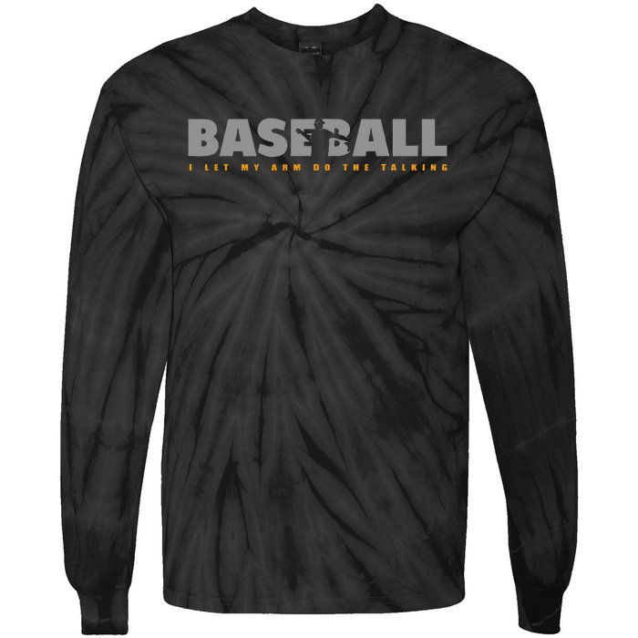 Pitcher Baseball Apparel Baseball Tie-Dye Long Sleeve Shirt