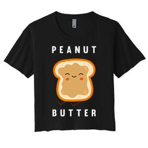 Peanut Butter And Jelly Best Friend Matching Women's Crop Top Tee