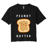 Peanut Butter And Jelly Best Friend Matching Women's Crop Top Tee