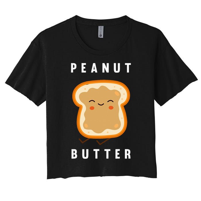 Peanut Butter And Jelly Best Friend Matching Women's Crop Top Tee