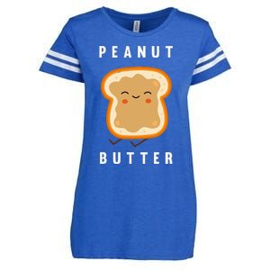 Peanut Butter And Jelly Best Friend Matching Enza Ladies Jersey Football T-Shirt