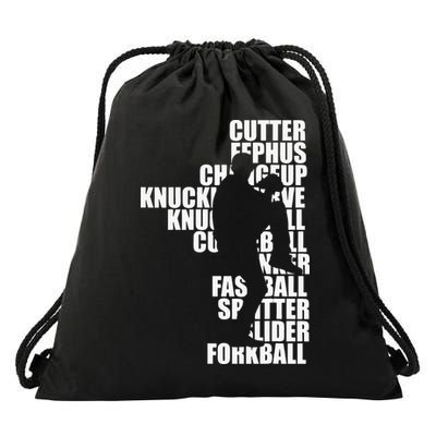 Pitcher Baseball Apparel Baseball Drawstring Bag