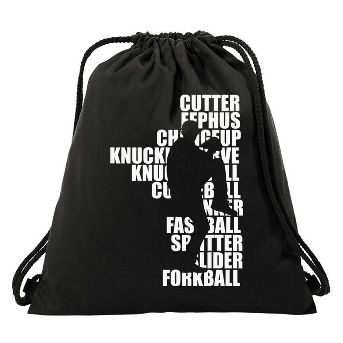 Pitcher Baseball Apparel Baseball Drawstring Bag