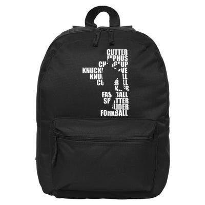 Pitcher Baseball Apparel Baseball 16 in Basic Backpack