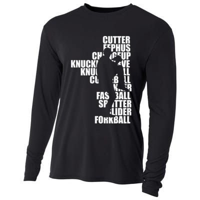 Pitcher Baseball Apparel Baseball Cooling Performance Long Sleeve Crew