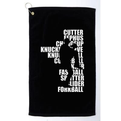 Pitcher Baseball Apparel Baseball Platinum Collection Golf Towel