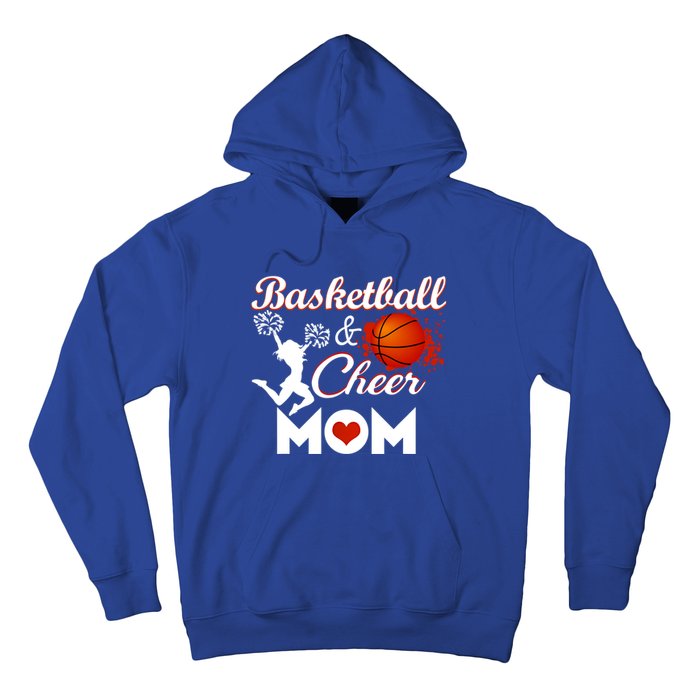 Play Basketball And Cheer Mom High School Player Cute Gift Hoodie