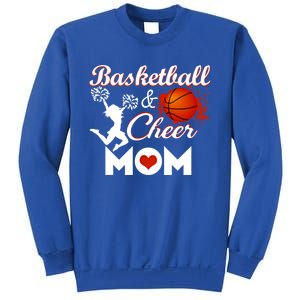 Play Basketball And Cheer Mom High School Player Cute Gift Sweatshirt