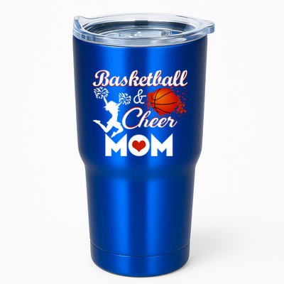 Play Basketball And Cheer Mom High School Player Cute Gift Tumbler