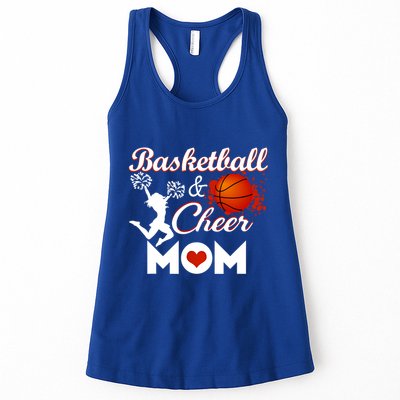 Play Basketball And Cheer Mom High School Player Cute Gift Womens Tank Top
