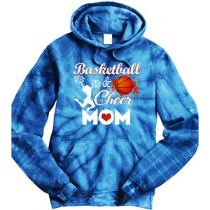 Play Basketball And Cheer Mom High School Player Cute Gift Tie Dye Hoodie