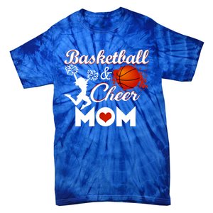 Play Basketball And Cheer Mom High School Player Cute Gift Tie-Dye T-Shirt