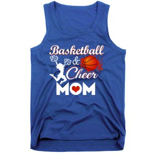 Play Basketball And Cheer Mom High School Player Cute Gift Tank Top