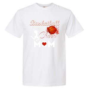 Play Basketball And Cheer Mom High School Player Cute Gift Garment-Dyed Heavyweight T-Shirt