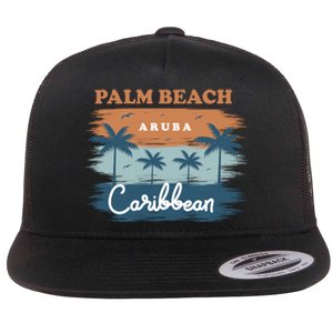 Palm Beach Aruba Flat Bill Trucker Hat