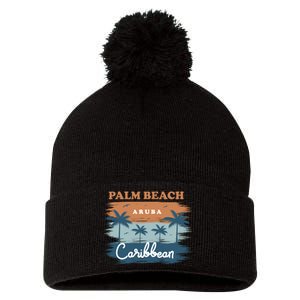 Palm Beach Aruba Pom Pom 12in Knit Beanie